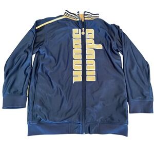 Nike Hoops Track Jacket Navy Blue Gold Full Zip Basketball Mens Large L 14-16